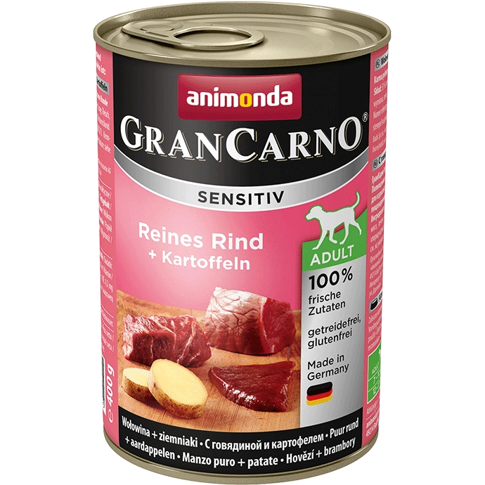Animonda GranCarno Sensitiv Adult Dog Wołowina I Ziemniaki 400g
