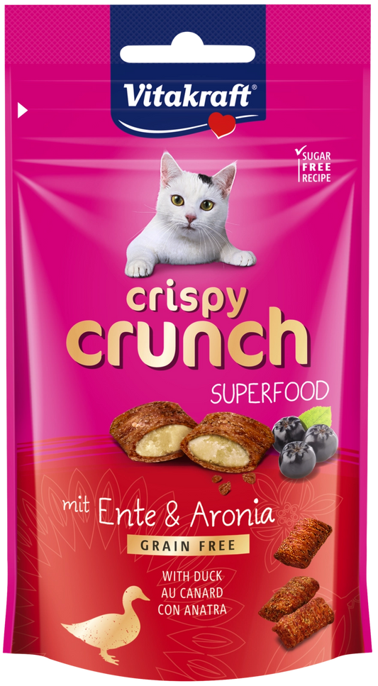 Vitakraft Crispy Crunch Z Kaczką I Aronią Dla Kota 60g