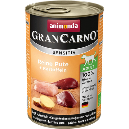 Animonda GranCarno Sensitiv Adult Dog Indyk I Ziemniaki 400g