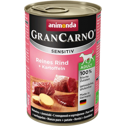 Animonda GranCarno Sensitiv Adult Dog Wołowina I Ziemniaki 400g